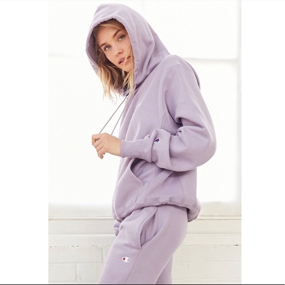 champion lilac pullover hoodie